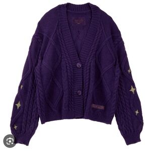 Taylor swift speak now purple cardigan unopened size M/L